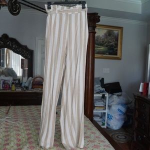Striped Paperbag Pants